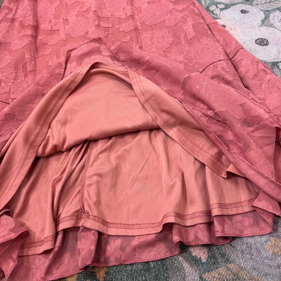 NWT Lulus Love You So Truly Midi Dress Small Rose Pink Floral Strapless Maxi - Picture 13 of 16